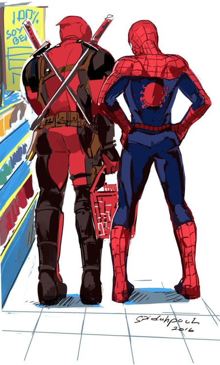 Питер паркер и дэдпул шип