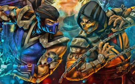 Мортал комбат скорпион против саб зиро