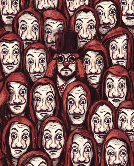 Бумажный дом сериал маска дали