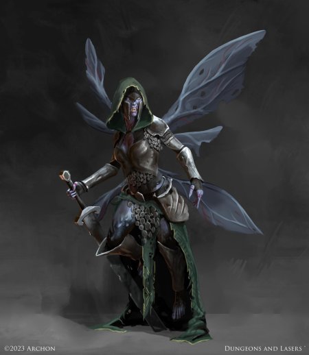 Темный эльф лучник арт