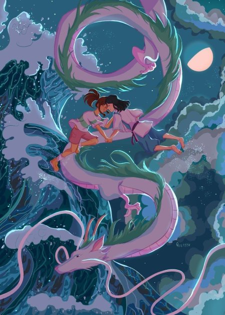 Миядзаки унесенные призраками дракон