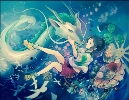 Унесённые призраками тихиро и хаку дракон