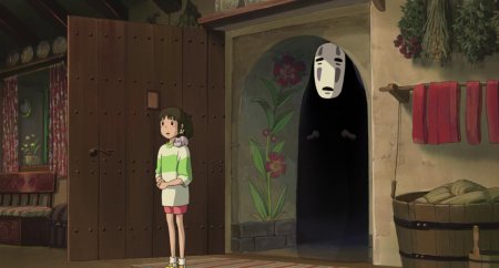 Унесённые призраками безликий и тихиро