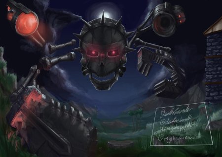 Террария скелетрон арты