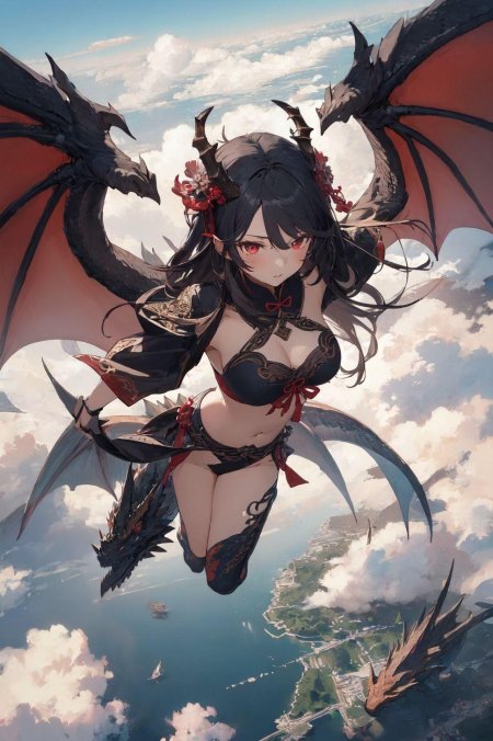 Красивая аниме девушка