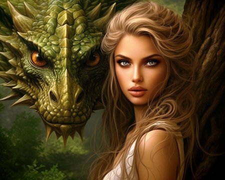 Девушка и дракон