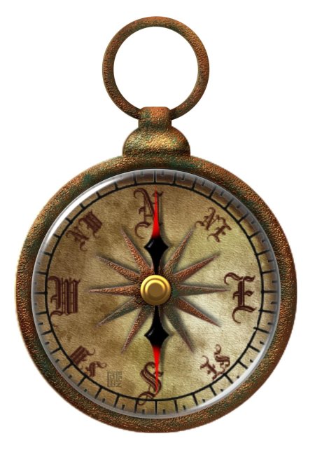 Компас на прозрачном фоне