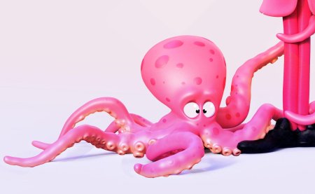 Осьминог мультик