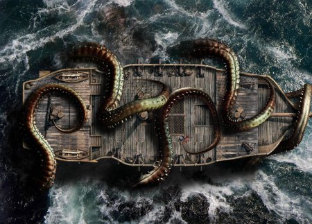 Гигантский осьминог кракен