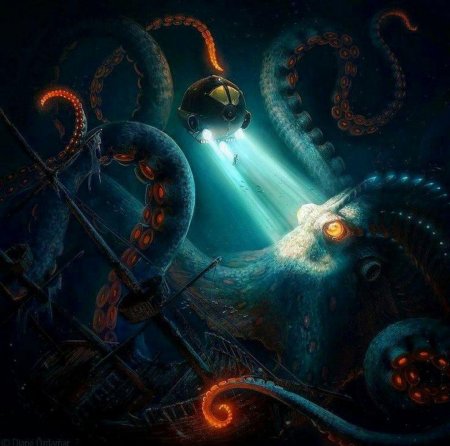 Гигантский осьминог кракен