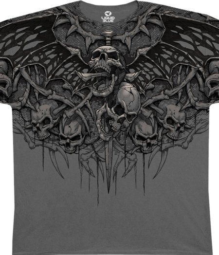 Футболка мужская с принтом череп