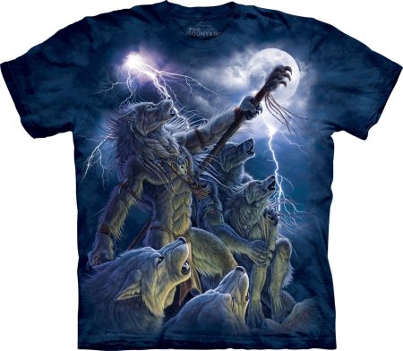 Футболка с волками