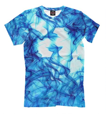 Футболка синий дым
