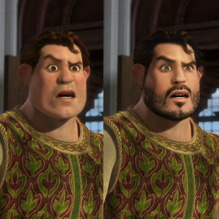 Шрек в облике человека