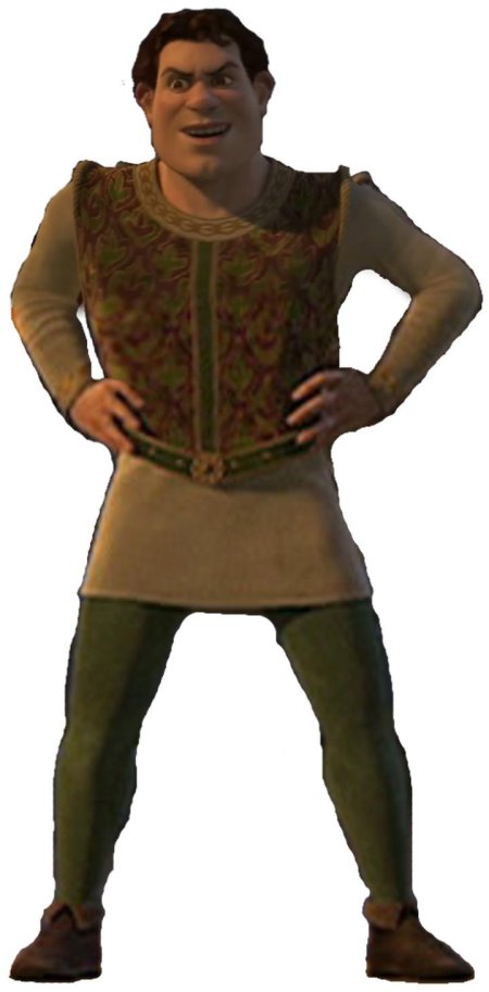 Шрек в обличии человека