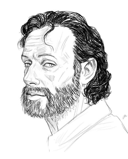 Рик граймс рисунок