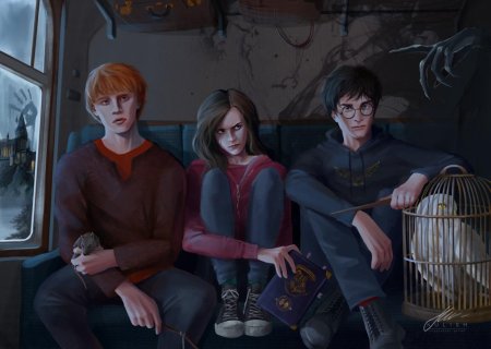 Гарри рон гермиона хогвартс