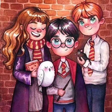 Гарри поттер гермиона и рон