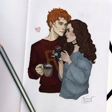 Гарри поттер арт гермиона рон и гарри