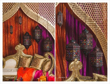 Фотозона в восточном стиле