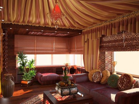 Шторы в восточном стиле