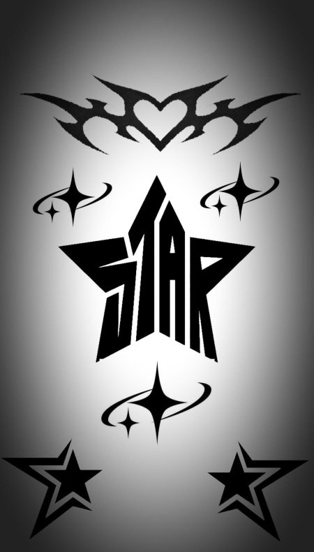 Эскиз тату звезда