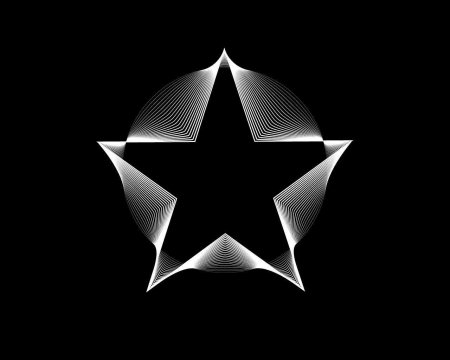 Звезда на черном фоне