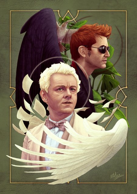 Благие знамения сериал постер