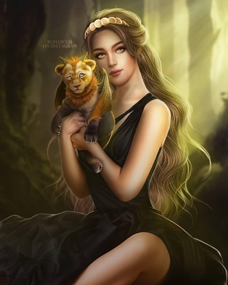 Девушка с пантерой