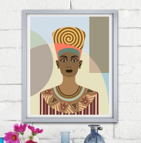 Царица нефертити рисунок