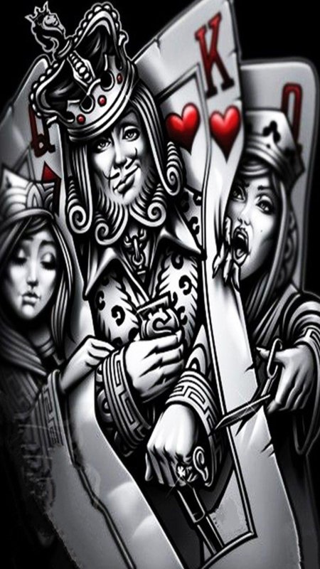 Чикано карты дама король