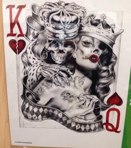 Чикано карты дама король
