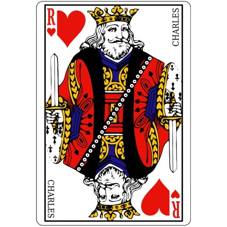 Игральные карты король треф