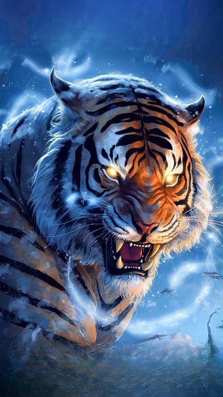 Тигр картина