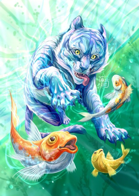 Жозе тигр и рыба арт