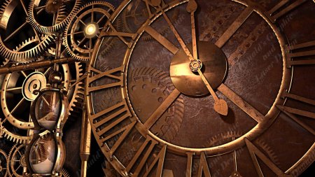 Фон в стиле стимпанк