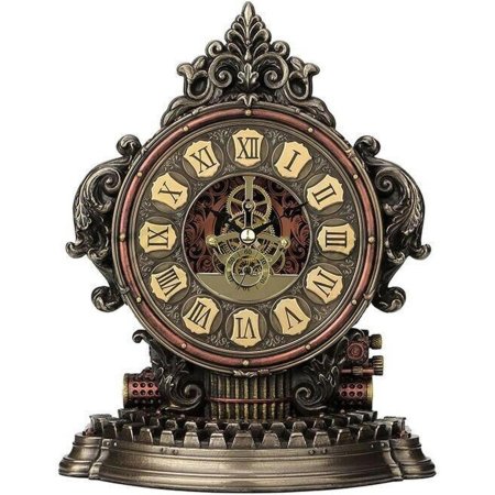 Ws- статуэтка-часы в стиле стимпанк