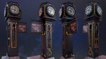 Часы в стиле стимпанк настенные