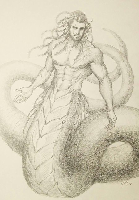 Получеловек полузмея ламия