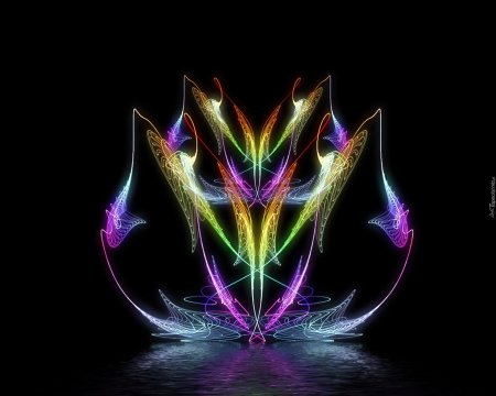 Абстракция неон