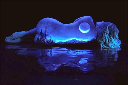 Джон попплтон. боди-арт