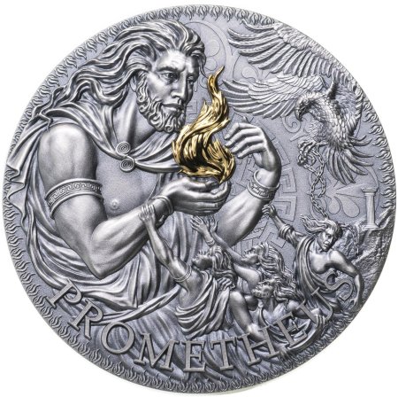 Серебряная монета ахиллес