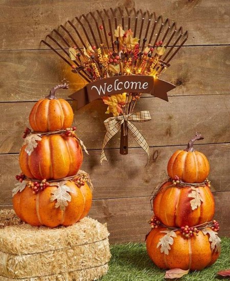 Декор с тыквами