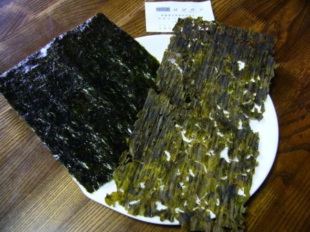 Морская капуста нори в природе