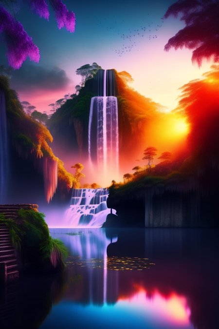 Природа водопад