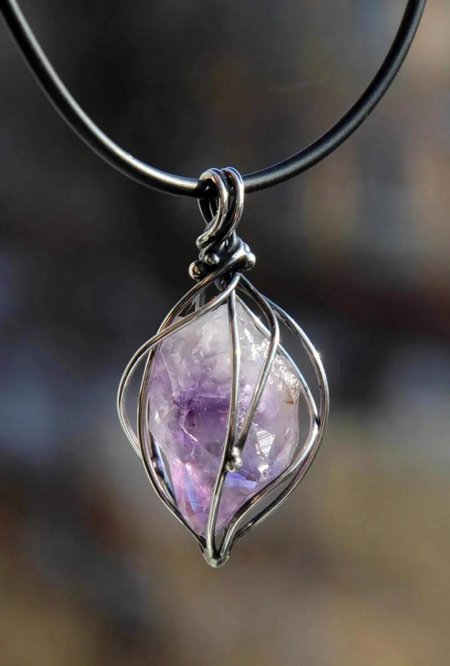 Аметист кулон