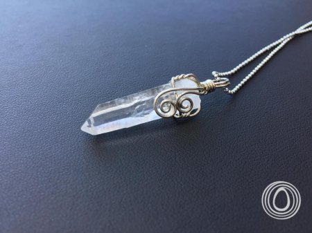 Кулон кристалл горный хрусталь