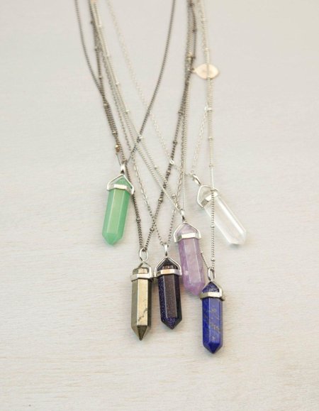 Подвеска большой кристалл на шнурке