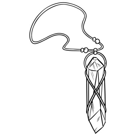 Кулон горный хрусталь