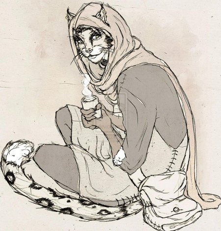 Каджит концепт арт